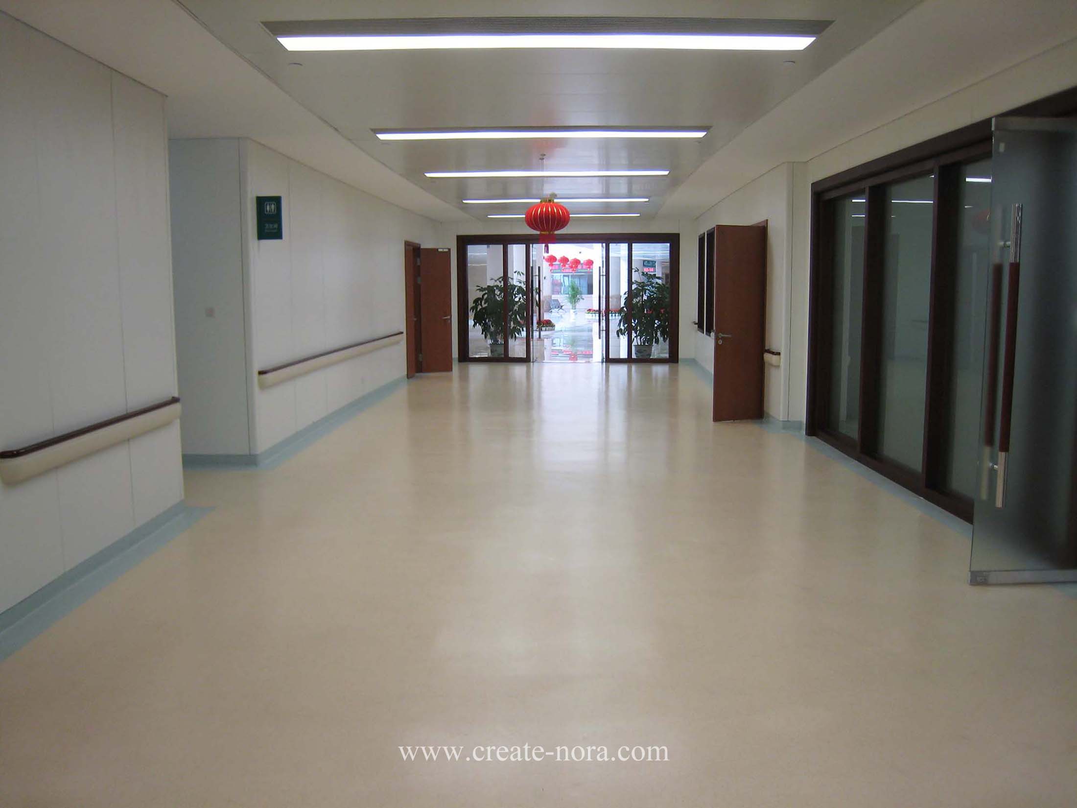 the photo of nora rubber flooring in Hainan Hospital of Chinese PLA General Hospital 1